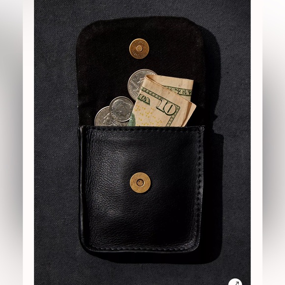 We The Free Boone Black Leather Pouch with Clip - Picture 3 of 9